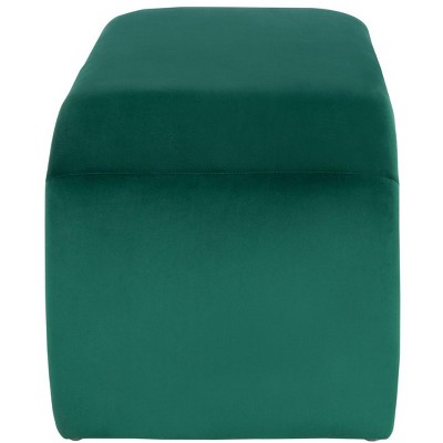 Tenko Luxe Emerald Velvet Modern Glam Accent Bench