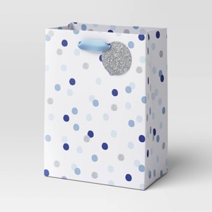 Christmas Festive Frost Petite Blue Gray Dot - Wondershop™ - 1 of 3