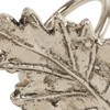 Saro Lifestyle Leaf Napkin Ring, Silver (Set of 4) - 4 of 4
