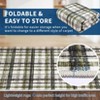 Modern Geometric Striped Area Rug Washable Rugs for Living Room Easy Cleaning Floor Cover with Non-Slip Backing - 4 of 4