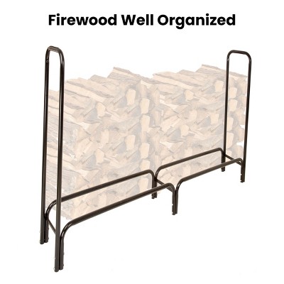 Nature Spring 8-Foot Firewood Rack with Cover