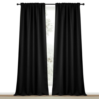 NICETOWN Backtab & Rod Pocket Blackout Thermal Curtain Panels, Set of 2