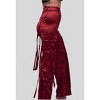 Women's Satin Cargo Wide Leg Pant - WFFS - 3 of 3