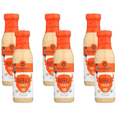Tessemae's Buffalo Ranch Dressing & Dip - Case of 6/10 oz