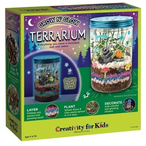 Creativity for Kids Grow N’ Glow Terrarium: product photograph from Target.