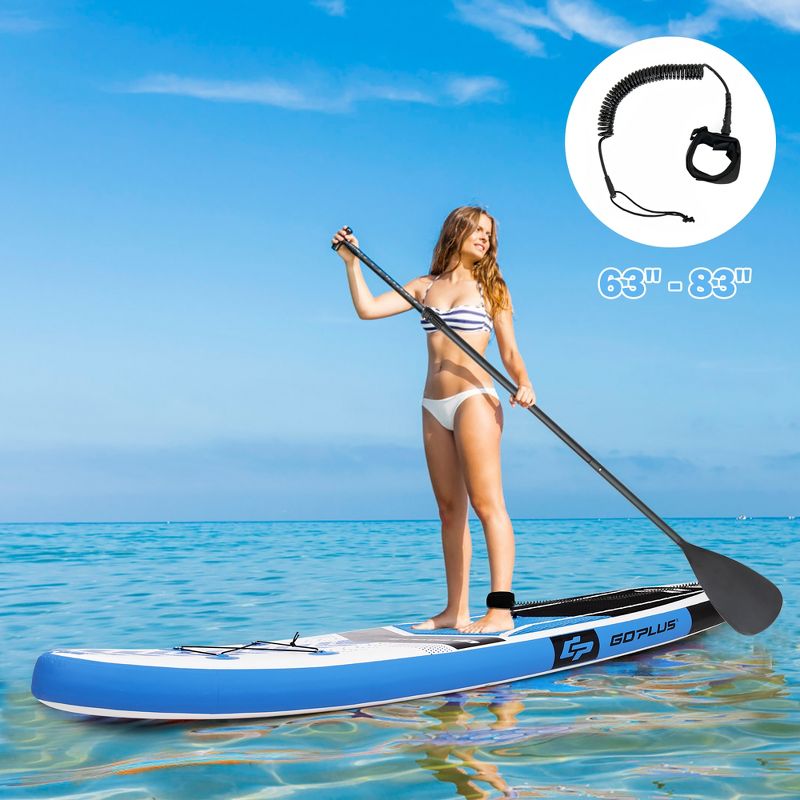 Costway 10'5'' Inflatable Stand Up Paddle Board SUP with Carrying Bag Aluminum Paddle, 3 of 11