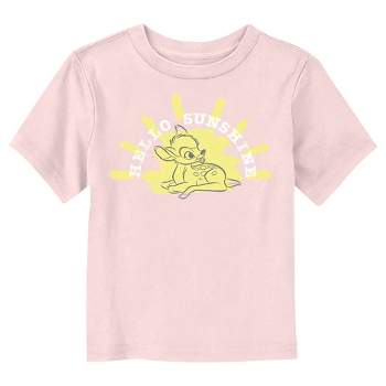 Girls\' Disney Bambi Short Target Pink - : Graphic Sleeve T-shirt