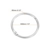 Unique Bargains Carbon Steel Loose Leaf Binder Snap Shower Curtain Rings 15 Pcs - 2 of 4