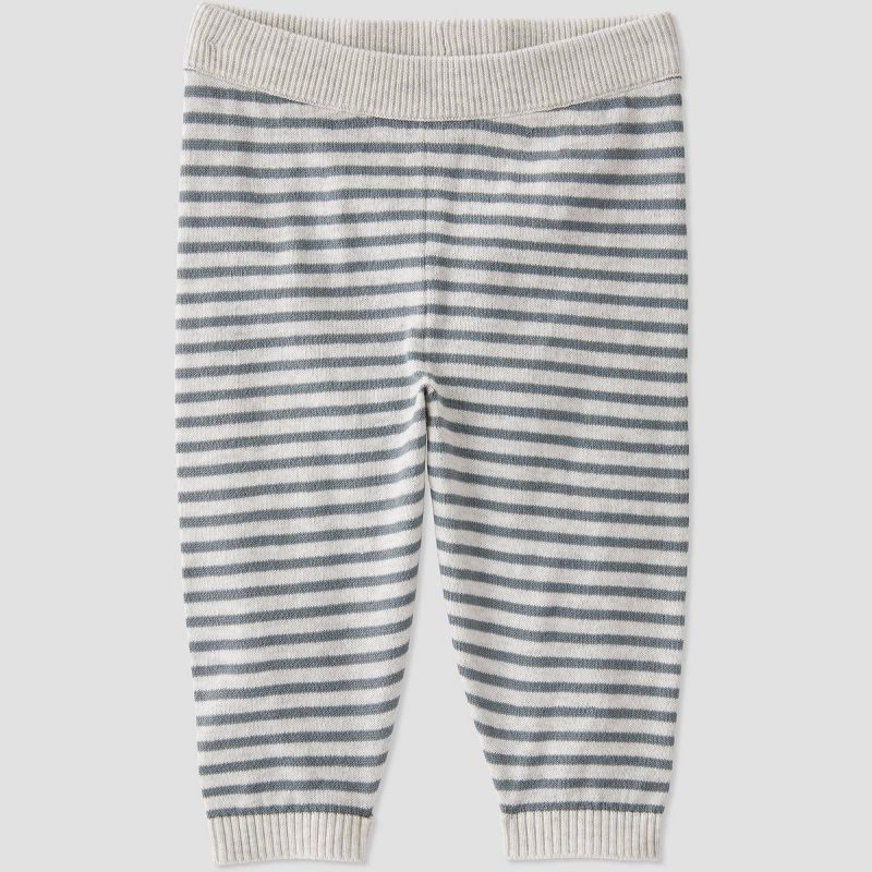 Little Planet by Carter’s Baby 2pc Striped Top and Bottom Set - Heather Gray, 2 of 7