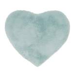 26"x30" Candy Heart Shaped Bath Mat Blue - freshmint kids