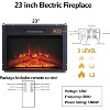 Mastgoal 45" Hidden Flip Top Electric Fireplace TV Stand Adjustable Flame & Remote, Heater for Living Room - 3 of 4