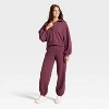 Women's Cinched Fleece Jogger Sweatpants - JoyLab™ - 3 of 3