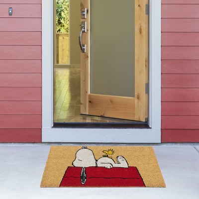 Peanuts Snoopy and Friends Colorful Coir Outdoor Door Mat Set