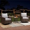 3-Piece Outdoor Swivel Rocking Chair Set with Side Table,Furniture Set,High Back Wicker Glider Rocker Chairs for Porch, Deck, Yard, and Poolside - 2 of 4