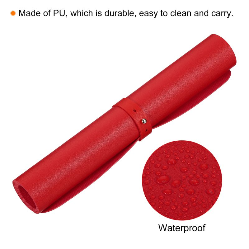 Unique Bargains Desk Protector PU Leather Non-Slip Waterproof Keyboard Pad Writing Mat for Office Home, 4 of 7