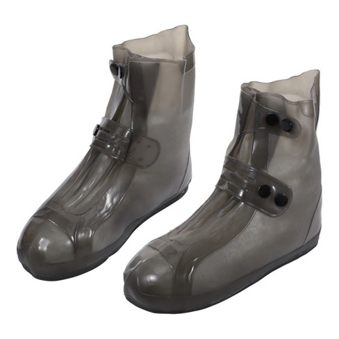 Unique Bargains Unisex Waterproof Reusable Rain Shoe Covers Ankle High Top  Boots Non-slip Pair : Target