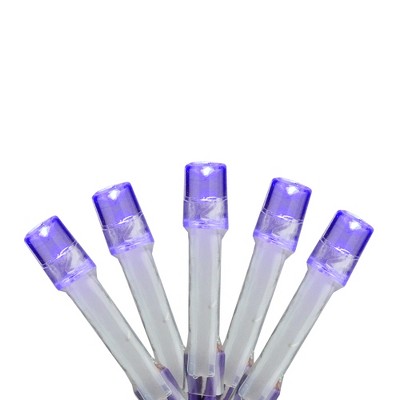 Brite Star 15ct Battery Operated Micro LED Christmas Lights Purple - 4.8' Purple Wire