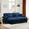 NicBex Couches for Living Room Oversized 2-Seater Sofa Couch Comfort Velvet Upholstered Sofa With Pillows and Bolstered Armrests for Bedroom - 4 of 4