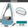 PetAmi Small Dog Sling Carrier, Soft Crossbody Puppy Carrying Purse, Adjustable Breathable Travel Pet Cat Pouch to Wear for Traveling - 2 of 4