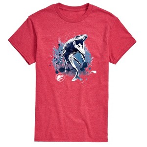 Men's - Jurassic Park - Mosasaurus Splatter Graphic Short Sleeve Graphic T-Shirt - 1 of 4