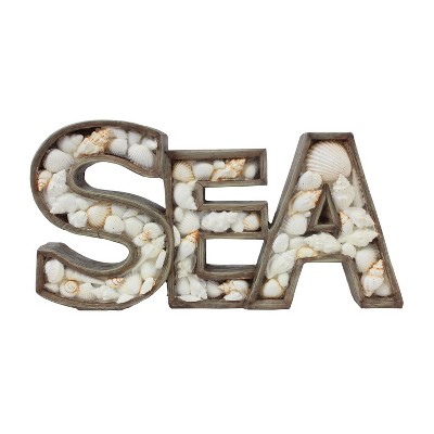 Beachcombers 11.9" SEA SHELL/WOOD STYLE FIG
