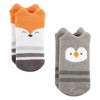 Hudson Baby Cotton Rich Newborn and Terry Socks, Neutral Woodland - 3 of 4