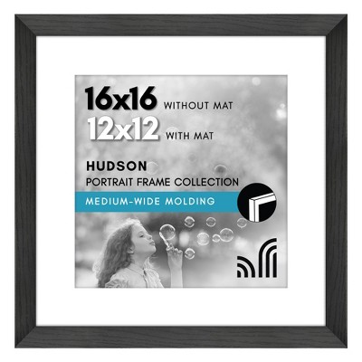 Americanflat 28x40 Picture Frame with Polished Plexiglass, Use as 24x36 Frame with Mat or 28x40 Frame Without Mat, Hudson Collection, Gold