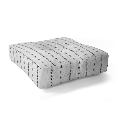 Holli Zollinger French Striped Floor Pillow White - Deny Designs