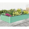 Gulches Silver Galvanized Raised Planter, 6x3x1ft - Ideal Outdoor Garden Bed for Fruits, Veggies and Flowers - 2 of 4