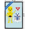Trends International Star Wars: Saga - Droids Hearts Framed Wall Poster Prints - 3 of 4