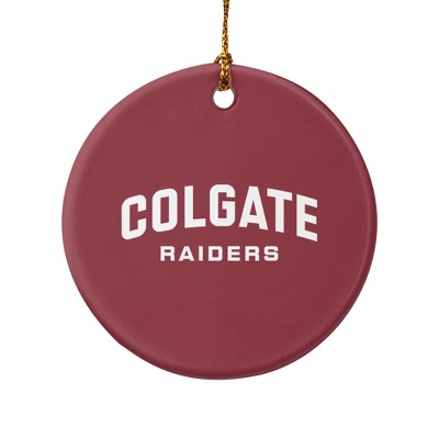 Colgate University Raiders Logo Porcelain Holiday Christmas Tree Ornament