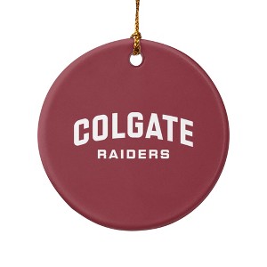 Colgate University Raiders Logo Porcelain Holiday Christmas Tree Ornament - 1 of 4