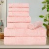 Rayon From Bamboo Cotton Blend Eco-Friendly Hypoallergenic Solid Bathroom Towel Set by Blue Nile Mills - 2 of 4