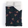 Floral Iveta Abolina Camellia Garden Duvet Cover Set Purple - Deny Designs - 2 of 4