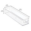 iDesign Set of 4 Stackable Pantry Storage Bins with Handles - Clear, USA Made - 4 of 4