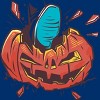 Men's Design By Humans Halloween smashed pumpkin By BlackBerry55 T-Shirt - 2 of 2