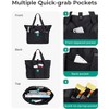 Tote Bag for Women, Foldable Tote Bag With Zipper Travel Large Shoulder Bag Handbag - 3 of 4