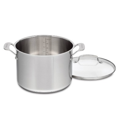 Cuisinart 8qt Stainless Steel Stock Pot with Cover Silver