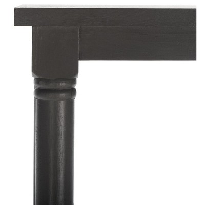 Transitional Gray Pine Wood 5-Tier Spindle Bookcase