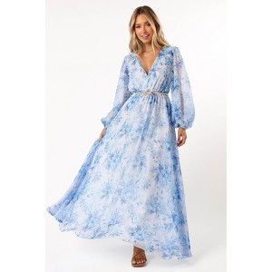 Petal and Pup Anisa Maxi Dress - Blue Floral S - 1 of 4