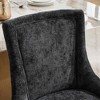 CLIHOME Set of 2 Chenille Dining Chairs, Upholstered Comfort Chairs for Dining/Lounge, Accent Seating with Textured Fabric - 4 of 4