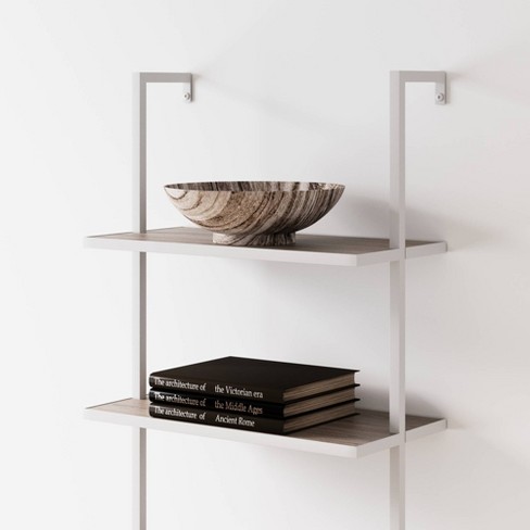 Napa Standing Bookshelf Walnut & Grey