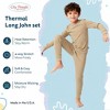 City Threads Boys USA-Made Soft & Cozy Thermal Long Johns 2-Piece Set - Warm Base Layer & Loungewear - 2 of 4