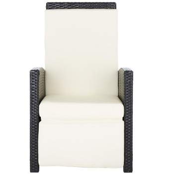 Herdla Recliner Chair - Black/Beige - Safavieh.