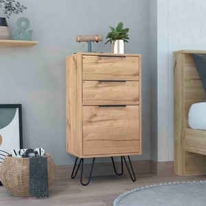 PAGED Dresser with Hairpin Legs, Chest of Drawers with Drawers for Living Room, Hallway - 1 of 4