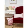 C&F Home White Heart Pattern Applique Accent Throw Pillow 12" x 24" - 3 of 3