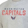 NHL Washington Capitals Men's Long Sleeve Ash Gray Crew Neck Fleece Hooded Sweatshirt - 3 of 3