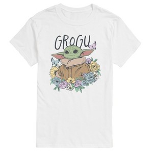 Men's - The Mandalorian - Floral Spring Grogu Short Sleeve Graphic T-Shirt - 1 of 3