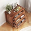Tangkula 3-drawer Dresser w/ Convenient Handles Smooth Slide Rails Accent Table - 4 of 4