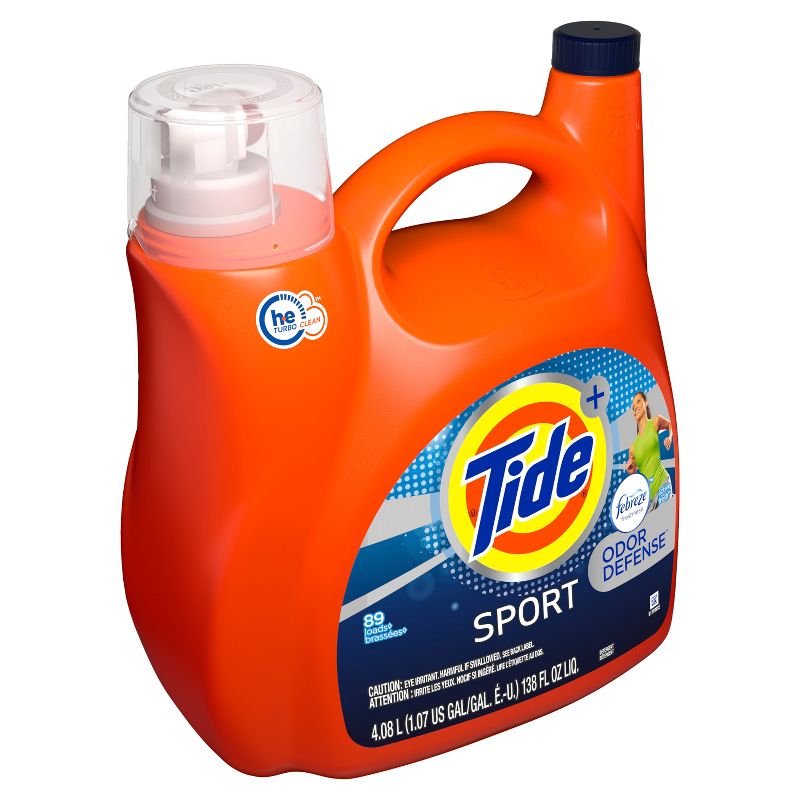 Tide Plus Febreze High Efficiency Liquid Laundry Detergent - Sport Active Fresh, 1 of 5